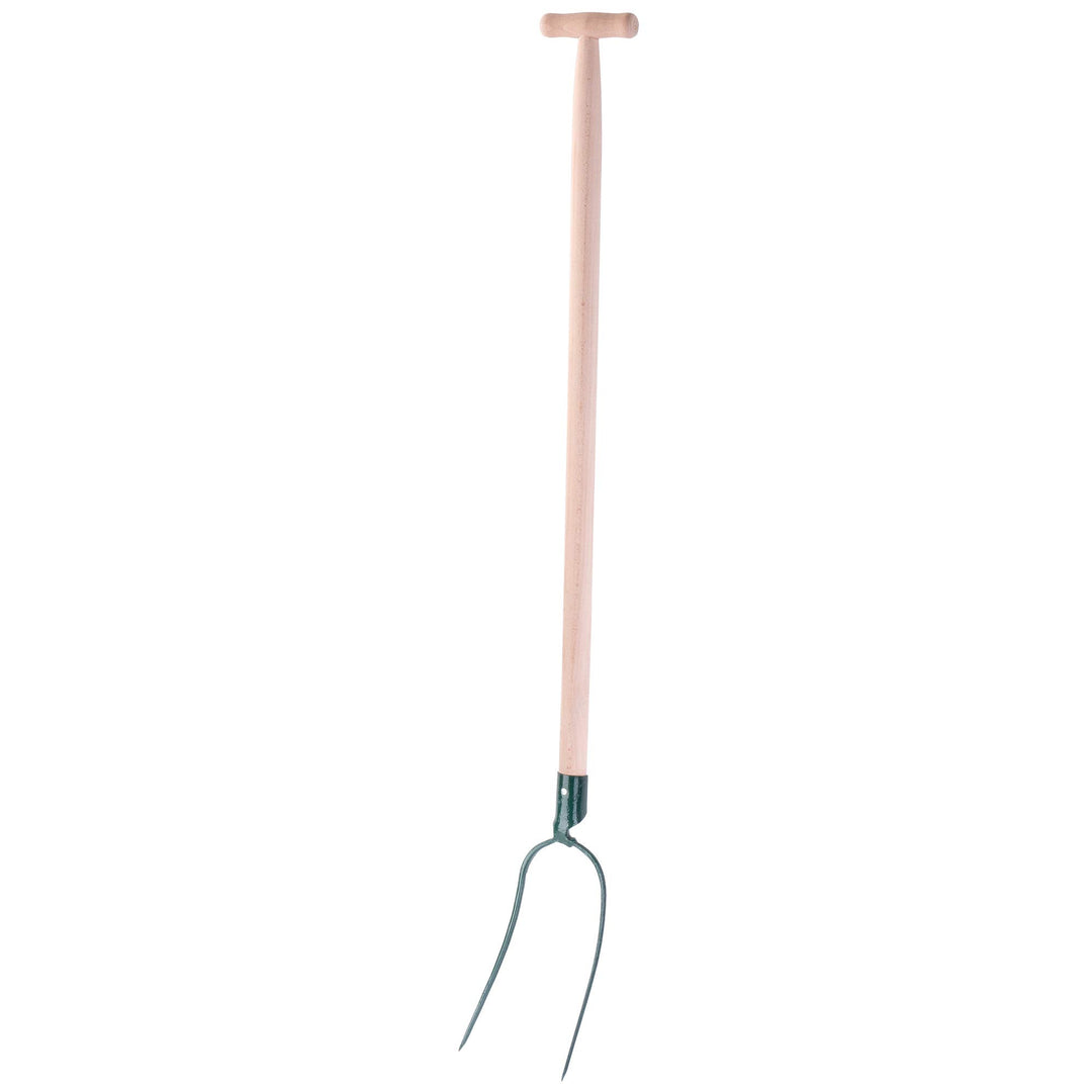 KADAX Heugabel, Forke, Spatengabel, Grabegabel, Mistgabel, Gabel für Garten, Drahtgabel mit Holzstie