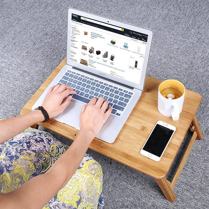 BAKAJI Laptoptisch Notebooktisch Betttisch Lapdesks für Lesen oder Frühstücks und Zeichentisch Lapto