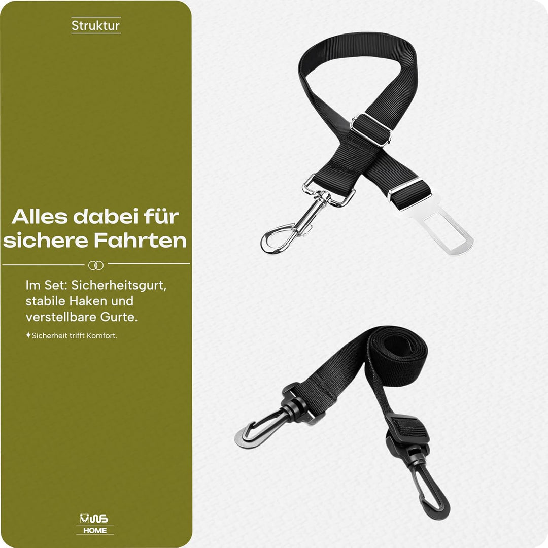 Hundedecke Auto 4-in-1 – Rückbank-, Hängematten-, Teil- & Vordersitz-Schutz, 132×145 cm – 600D Oxfor