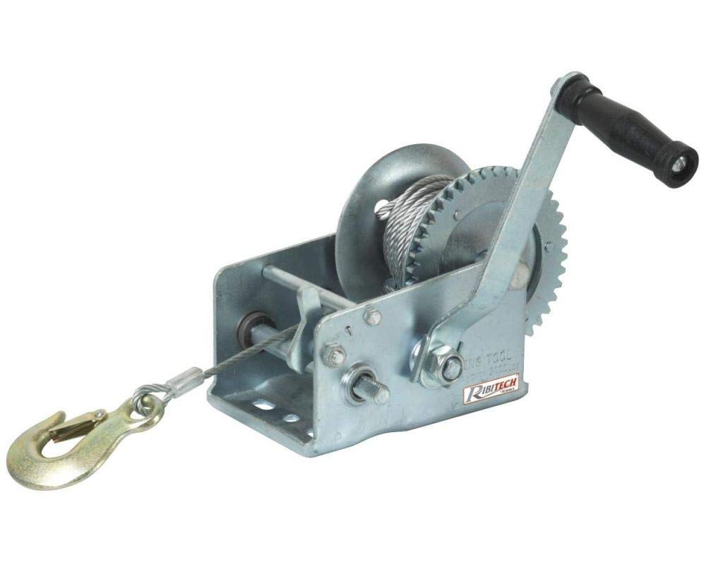 RIBITECH 953 Seilwinde mit Kurbel 1100 kg 1100/2200, 1100/2200