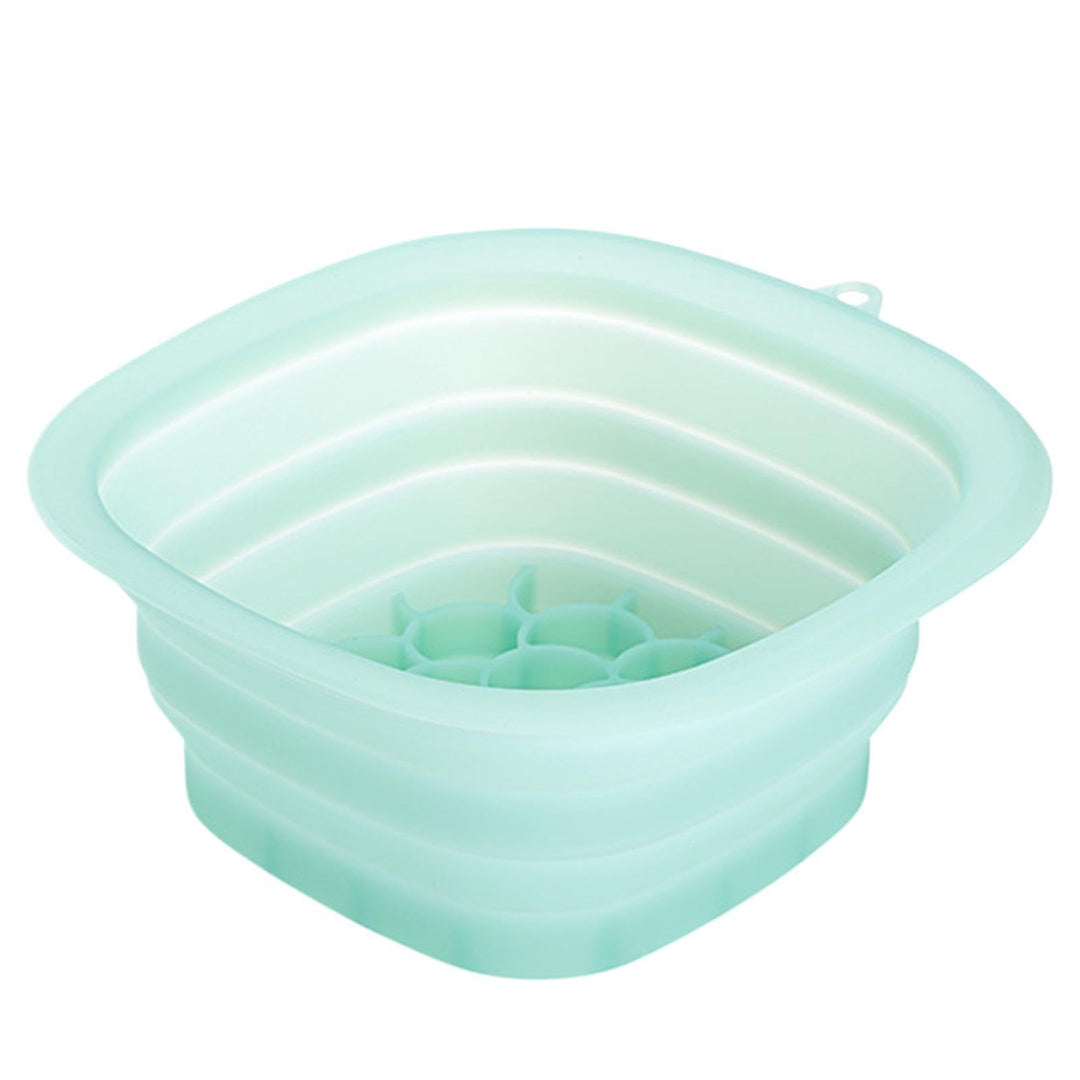 Face Bowl for Ice, 25.6x24x11.4cm Portable Foldable Silicone Facial Tub, Cold Water Skincare Tool fo