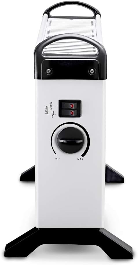 TROTEC Konvektor Heizung TCH 18 E – Heizleistung 750 W / 1250 W / 2000 W – Elektro Heizkörper 750 W