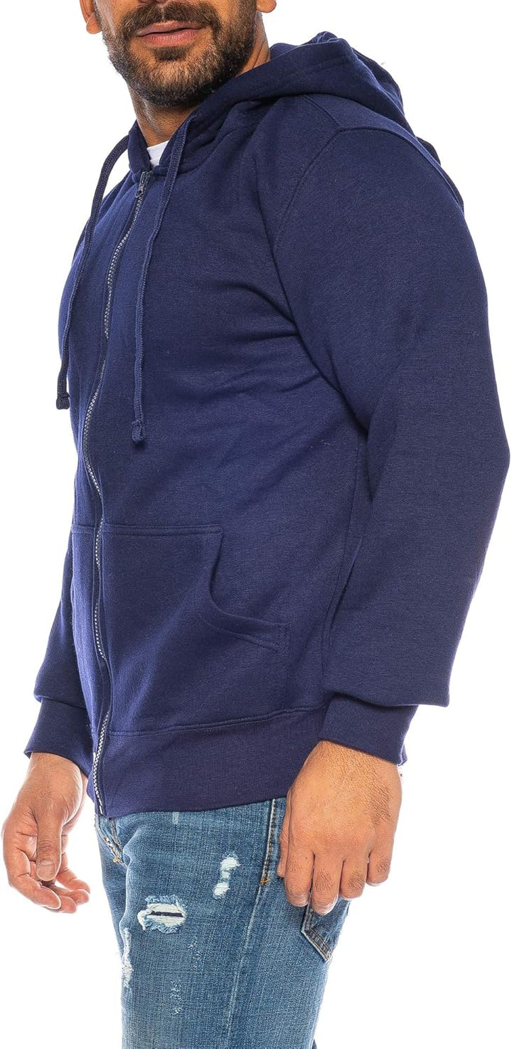 Raff & Taff Herren Zipper Hoodies Kapuzenjacke Sweatjacke Übergangsjacke Jacke Basic Schlicht bis 8X