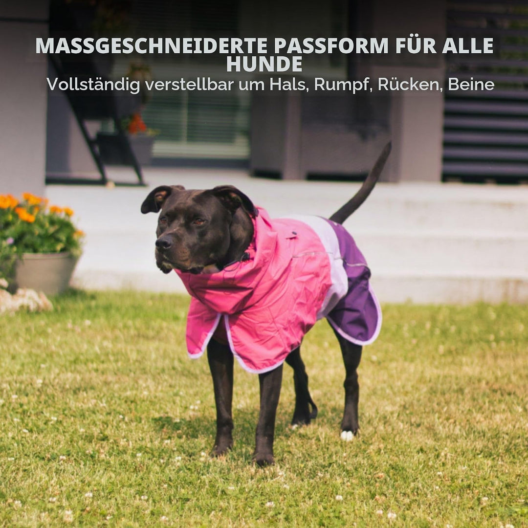Spark Paws Hunderegenmantel, wasserdichte, Winddichte Regenjacke, für kleine, mittelgrosse, grosse u