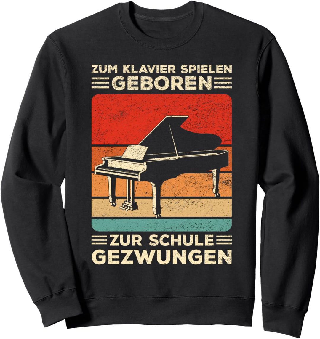 Piano Klavierspieler Musik Musikinstrument Klavier Sweatshirt