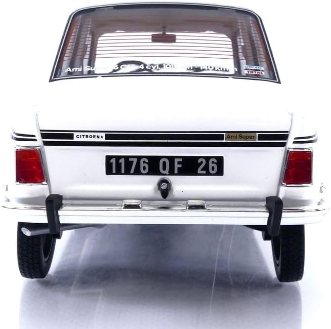 Norev 181679 Citroën Ami Super 1974 Meije White 1:18 Miniatur, Mehrfarbig, 1/18e