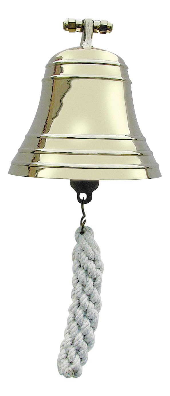 Sea-Club Schiffsglocke schwere Variante Wandglocke Messing Ø=13cm