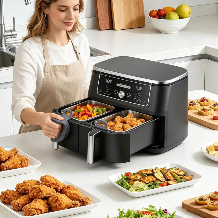 Airfryer Backform Antihaftbeschichteter, Hitzebeständiger Grillrost | Küchen-Heissluftfritteusen-Bac