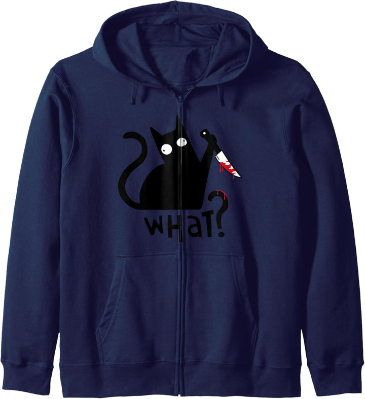 Lustiges Katzen Mieze Katze Katzenmama Psycho Katze Kapuzenjacke