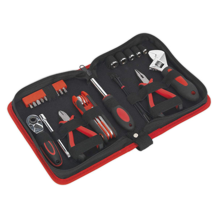 SEALEY MS164 Motorrad Toolkit underseatkann unter Stahlbürsten/