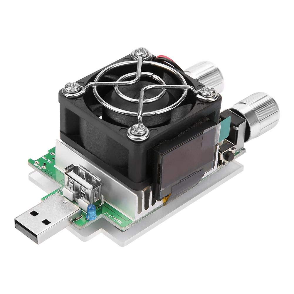 Elektronische USB-Last, 35-W-Leistungsmesser-Tester Batterietester mit LCD-Anzeige, einstellbarer Ko