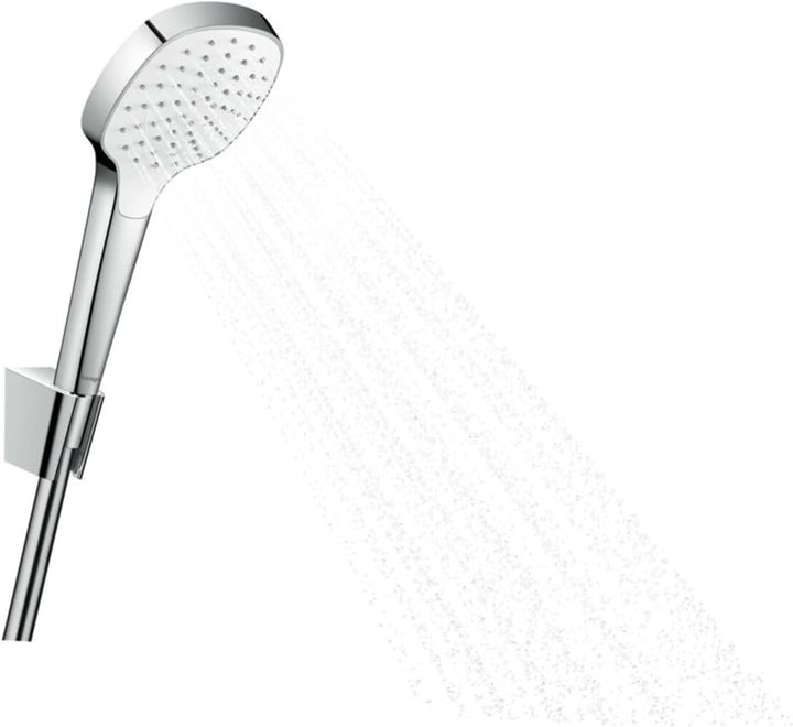 hansgrohe Duschset Croma Select E, Duschkopf mit Schlauch und Halterung, Handbrause mit 1 Strahlart,