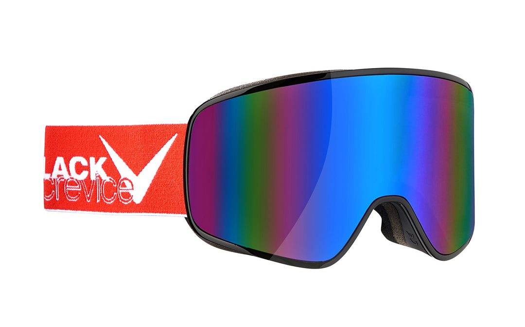 Black Crevice Damen und Herren Skibrille, BCR041246 Einheitsgrösse schwarz/Rot/Weiss, Einheitsgrösse