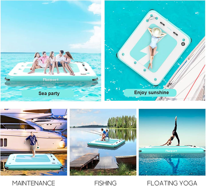 Aufblasbare Dock Schwimmende Plattform Aufblasbare Wasserhängematte, Multi Personen Aufblasbares Sch