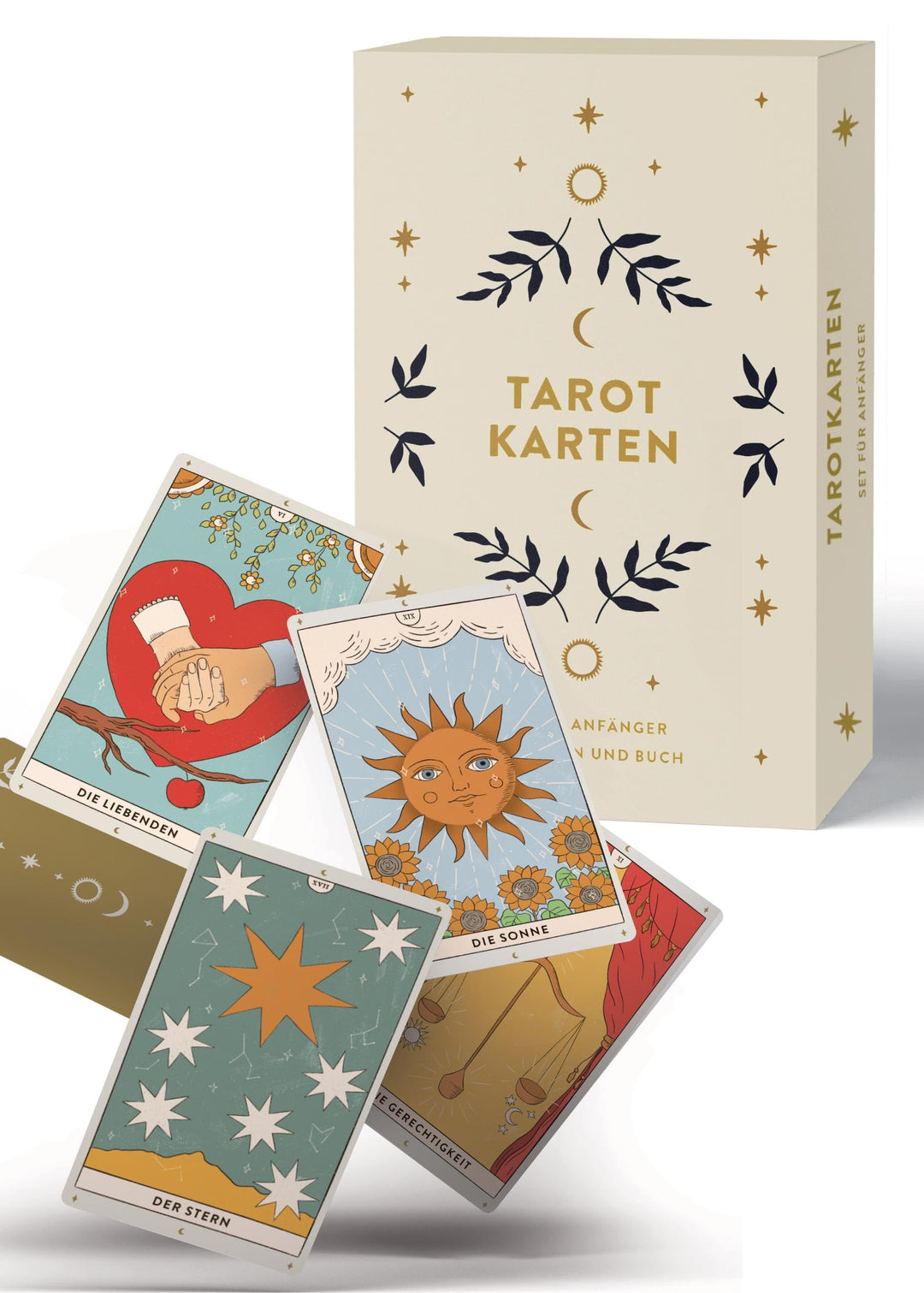 Tarotkarten: Tarotkarten mit Buch, Set für Anfänger: ausführliche Beschreibungen zu Fragen, Karten u