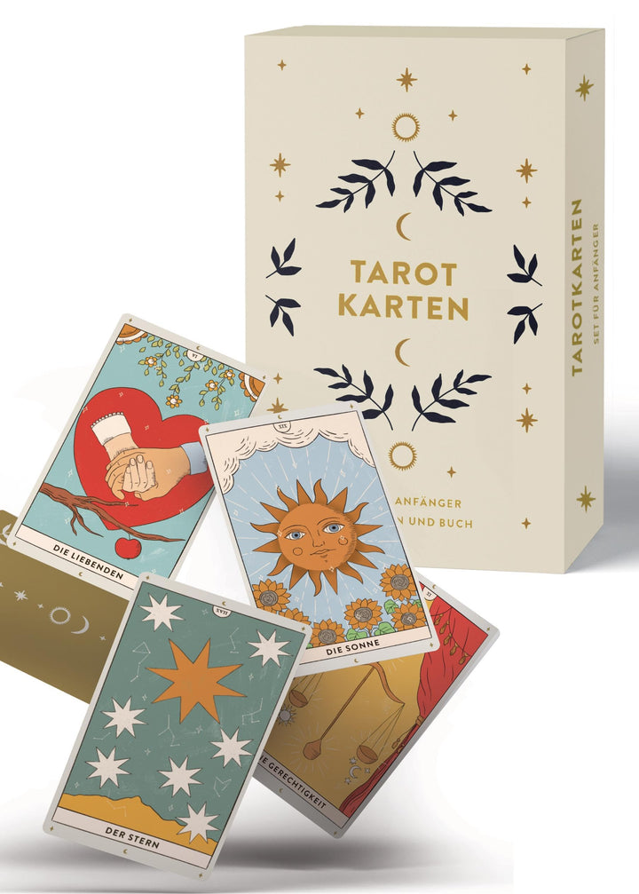 Tarotkarten: Tarotkarten mit Buch, Set für Anfänger: ausführliche Beschreibungen zu Fragen, Karten u