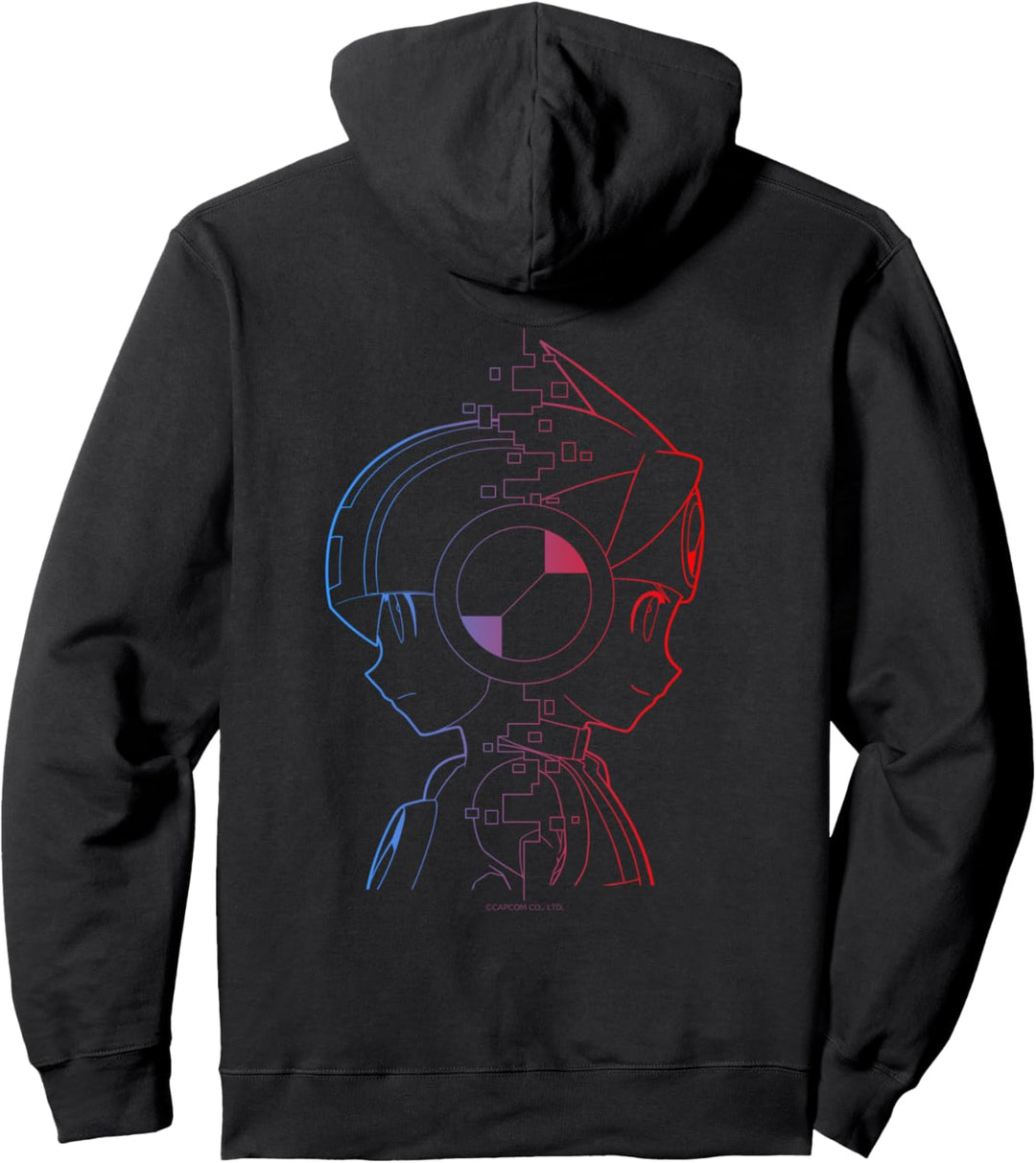MEGA MAN BATTLE NETWORK MegaMan & Lan Pullover Hoodie
