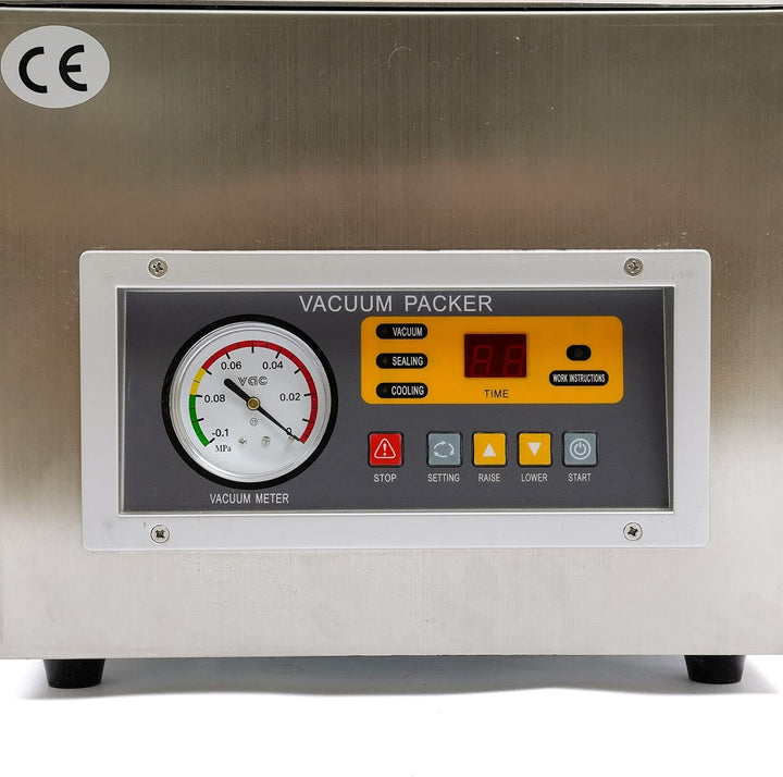 Vakuumierer Vakuumiergerät Vacuum Sealer | Lebensmittel Vakuumiergerät | Edelstahl | 220V | Kompakt