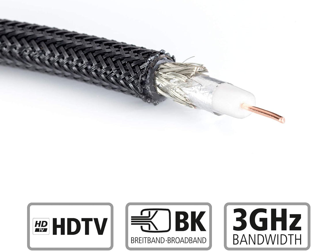Eagle Cable by INAKUSTIK – 10038016 – Deluxe Koax-Antennenkabel (m -> w) | für hochauflösende HDTV-F
