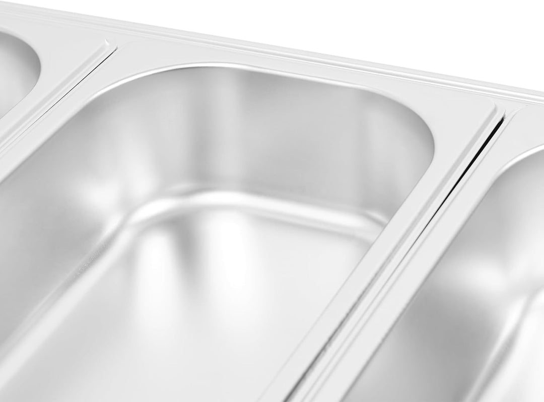 Speisenwärmer Buffetwärmer 9L, Warmhalteplatte Edelstahl Warmhaltebehälter Essen 600W Elektrischer C