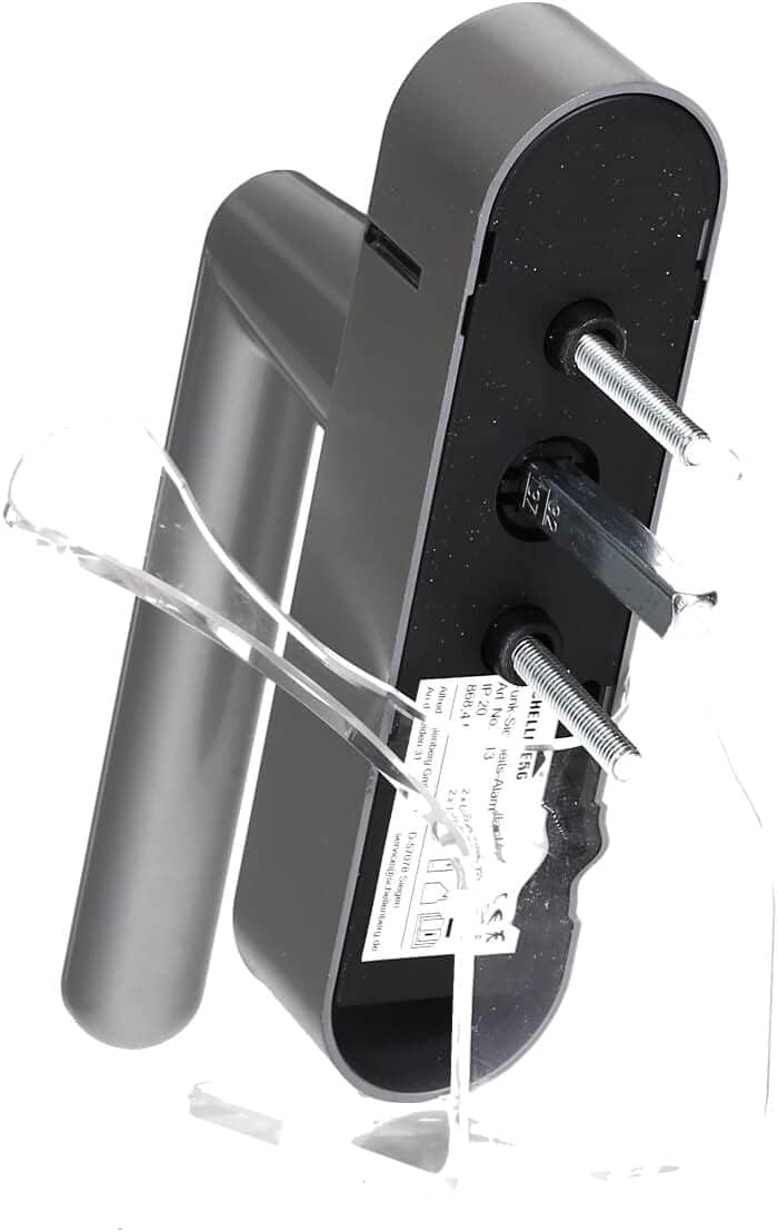 Schellenberg 46513 Fenstergriff mit Alarmfunktion, Balkontürgriff, Smart Home Funk-Alarmgriff - für