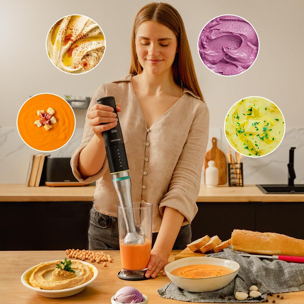 Cecotec Handmixer Katana 15 TotalDestroy Smash B. 1500 W, Total Destroy, PerreoMove, 21 Geschwindigk