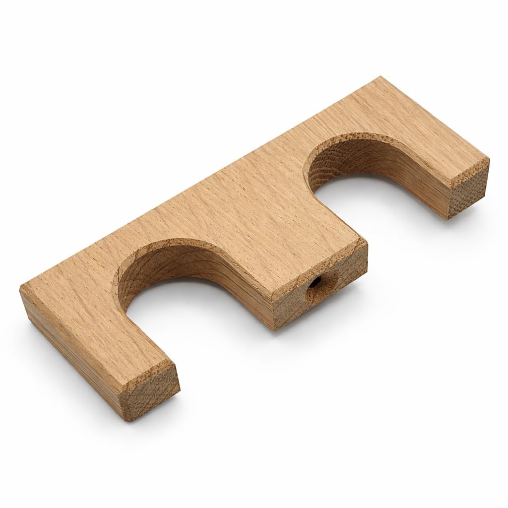 Clipboart Tennisrack Halterung Wandhalterung Wandmonzage Tennisschläger Holz Eiche, Eiche