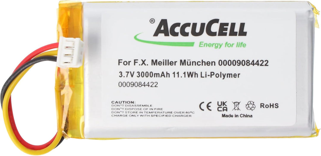 Akku kompatibel mit F.X. Meiller München 0000 9084 422, 3.8 Volt, 3000mAh Li-Polymer