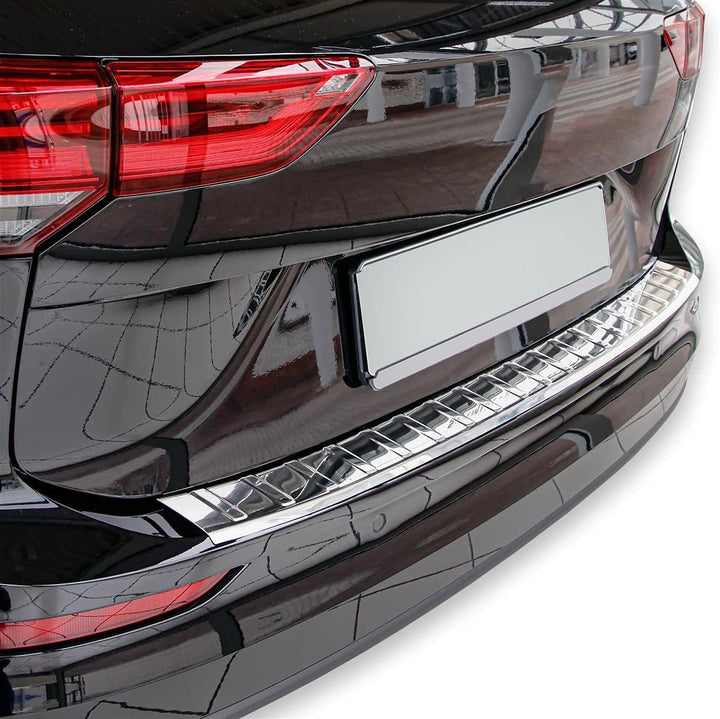 Ladekantenschutz Edelstahl CHROM kompatibel für VW GOLF 8 VARIANT | BJ ab 2020 | Abkantung | premium