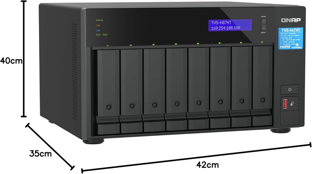 QNAP SYSTEMS TVS-H874T-I7-32G 8 BAY I7 12C