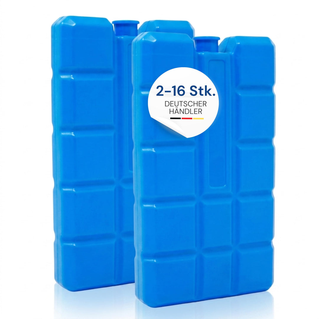 ToCi 2/4/6/8/12/16er Set Kühlakkus mit je 200ml | 2-16 Blaue Kühlelemente für die Kühltasche oder Kü