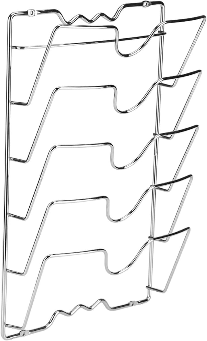 Topfdeckelhalter wand, praktische Küchenutensilien für Topf, Wand oder Tür montiert Chromoberfläche