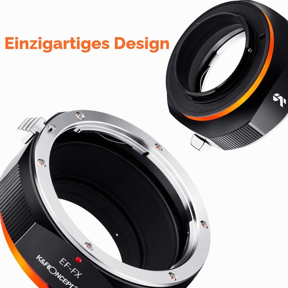 K&F Concept M12115 EOS-FX Hochpräziser Adapterring Objektivadapter EOS EF/EFS Objektivadapter auf Fu