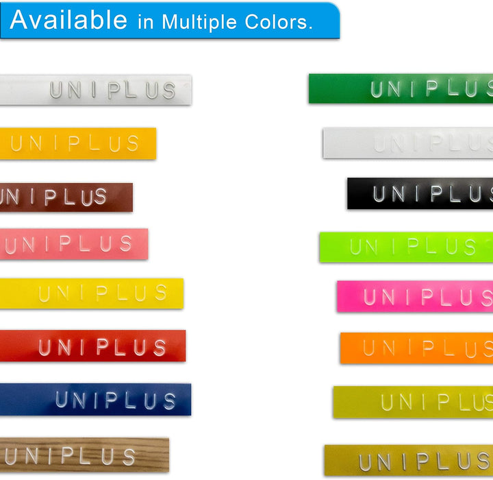 UniPlus Kompatibles Omega Etikettenband Ersatz für Dymo Prägeband S0717930 S0717900 9 mm x 3 m Selbs
