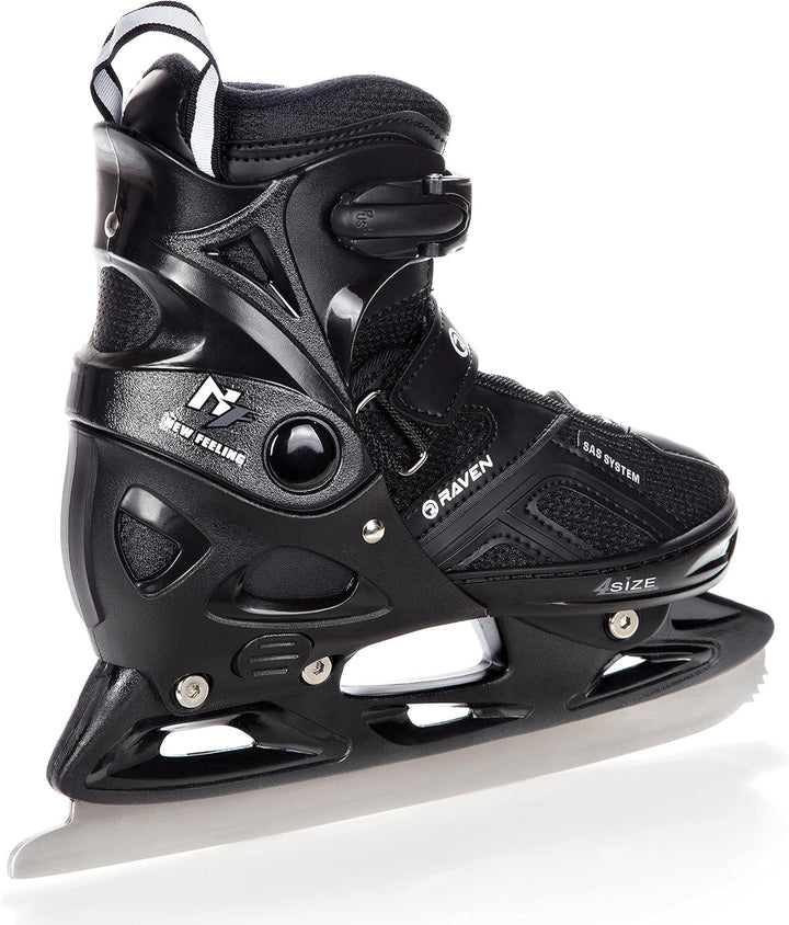 Raven Pulse Black/Mint 2in1 Verstellbare Schlittschuhe und Inline Skates - Inliner für Kinder und Er