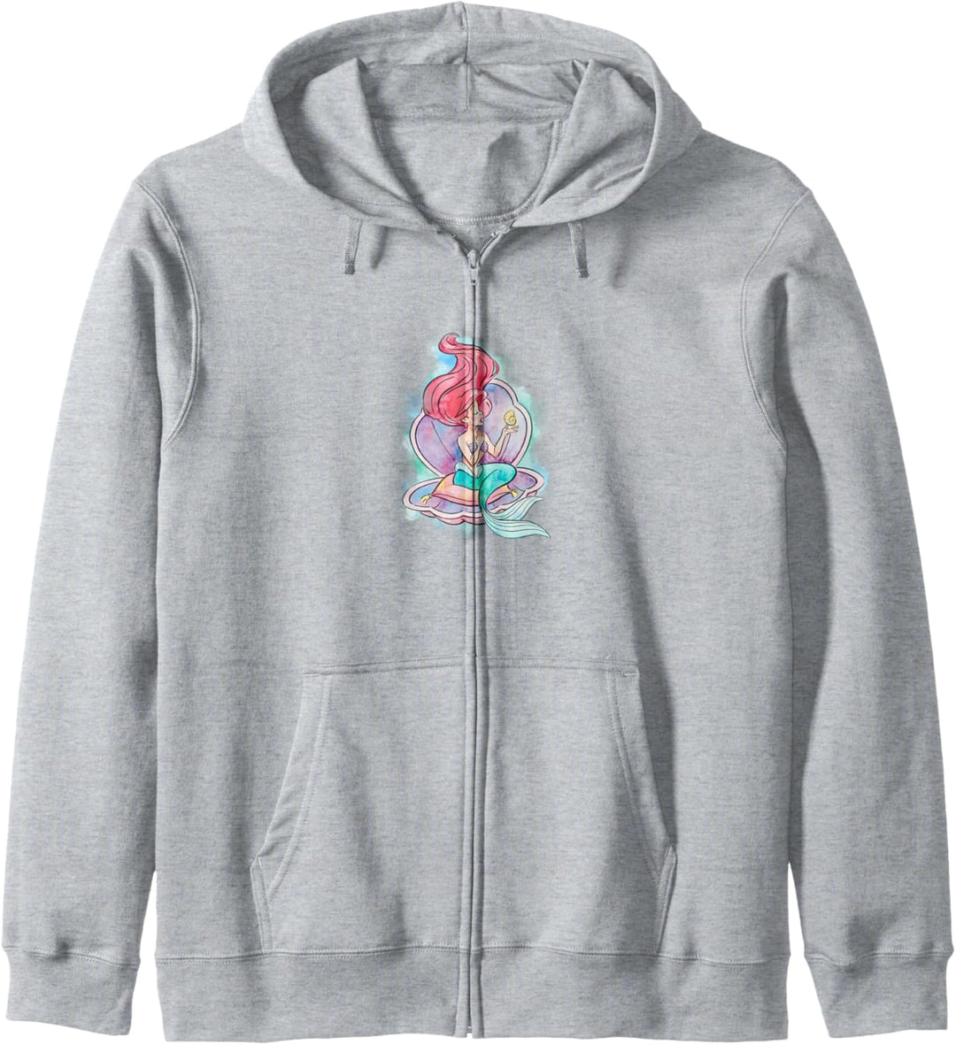 Disney Little Mermaid Ariel In Shell Watercolor Kapuzenjacke