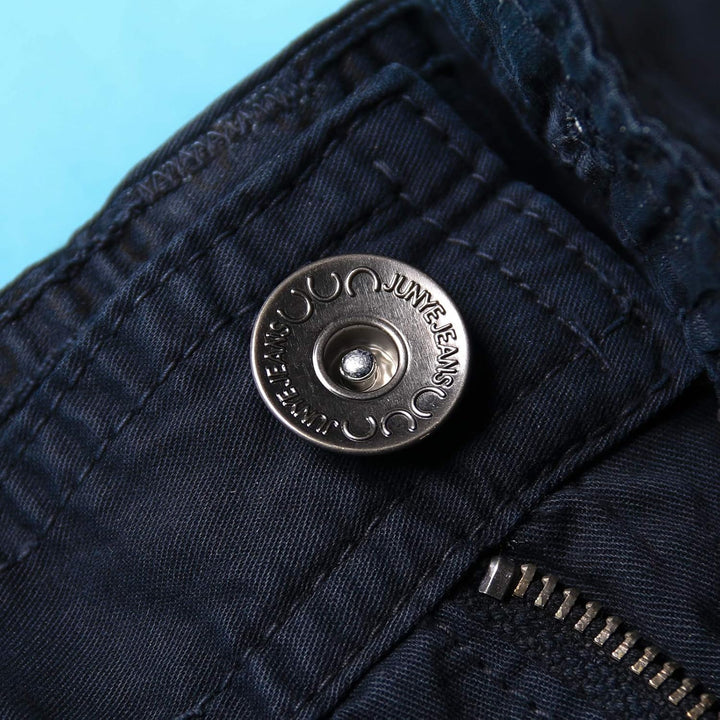 Aeslech Shorts für Frauen mit mehreren Taschen, Cargo-Casual Sommer 42 Dunkelblau, 42 Dunkelblau