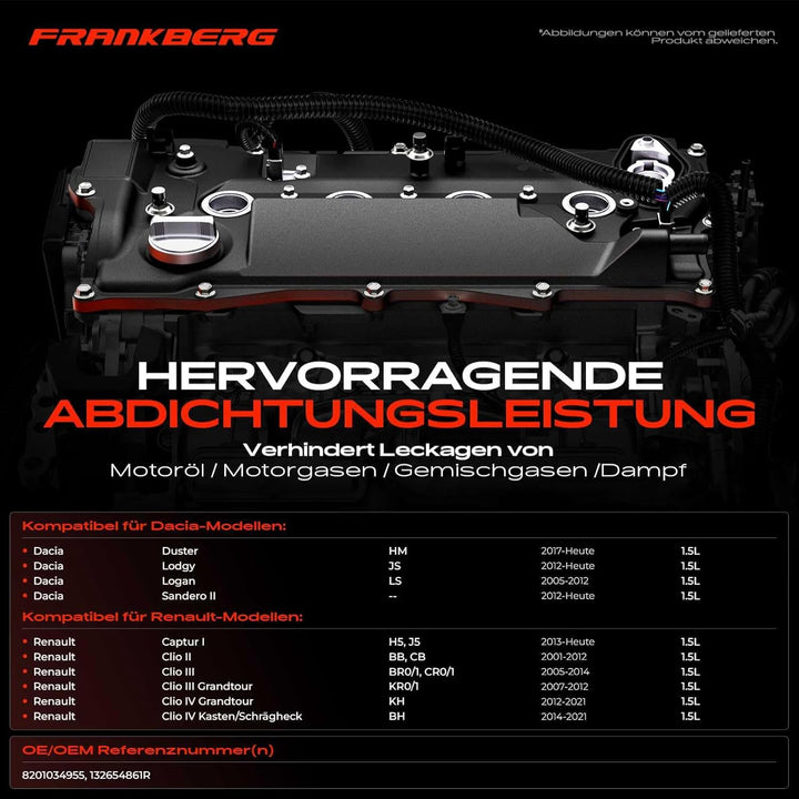Ventildeckel Zylinderkopfhaube für Duster Lodgy JS Sandero Megane II Kangoo Clio III Captur I 1.5L D
