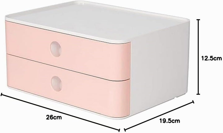 HAN Schubladenbox Allison SMART-BOX mit 2 Schubladen und Trennwand, Kabelführung, stapelbar, Utensil