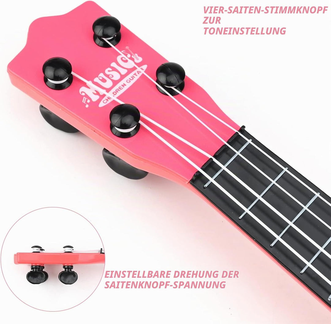 42 cm Gitarre für Kinder, Kindergitarre Gitarre Musikspielzeug Ukulele Instrument Musik-Ukulele-Gita
