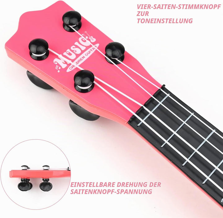 42 cm Gitarre für Kinder, Kindergitarre Gitarre Musikspielzeug Ukulele Instrument Musik-Ukulele-Gita
