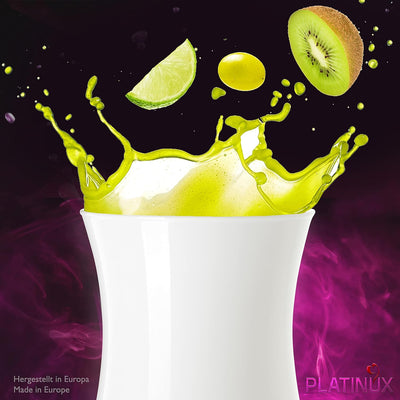 PLATINUX Weisse Cocktailgläser Set 6 Stück 400ml (max. 470ml) Longdrinkgläser Partygläser Milkshakeg