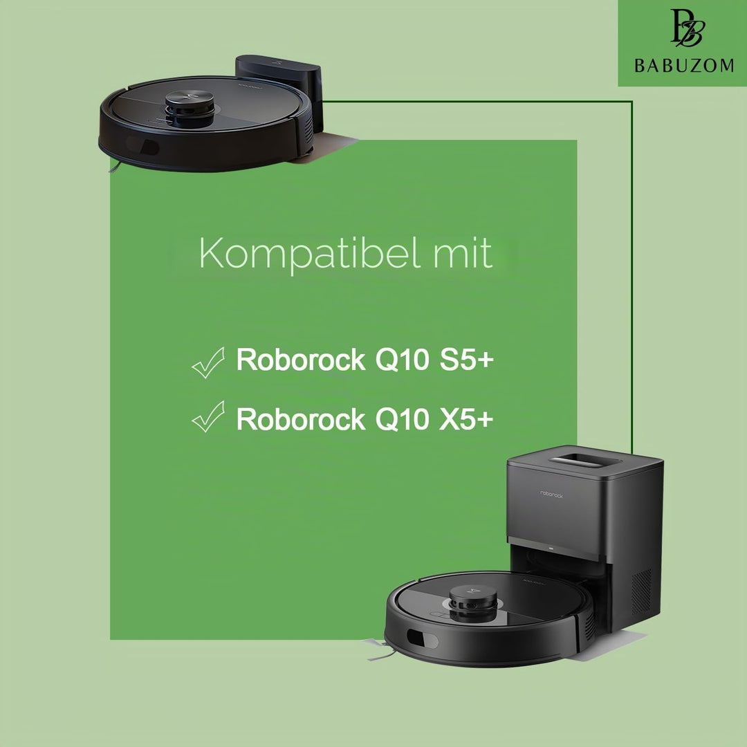 Zubehör für Roborock Q10 S5+ / Q10 X5+ Staubsauger, 1 Hauptbürste, 4 Hepa-Filter, 4 Wischtücher, 6 S