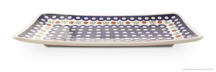 Bunzlauer Keramik Sushi-Teller gross 29,8x16,1x2,8 cm, Dekor 41