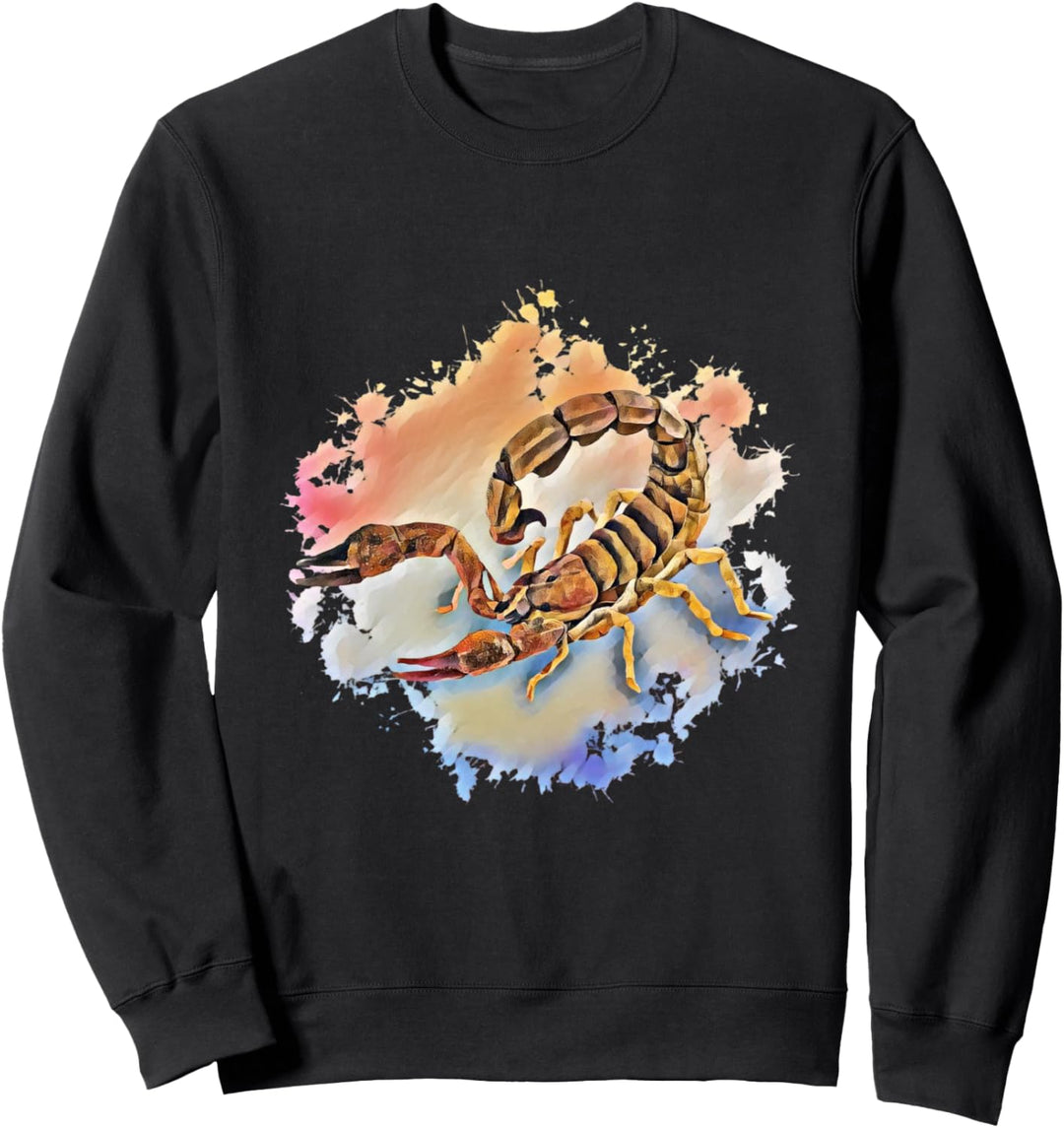 Skorpion Sternzeichen Motiv Terrarium giftig Tiere Skorpione Sweatshirt