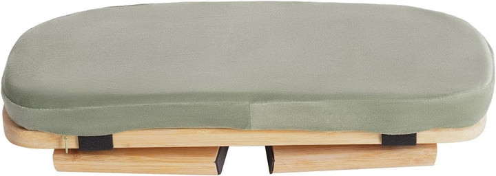 Meditationsbank – Klappbare Ergonomische Bambus-Meditationsbank mit Bequemem Kissen, zum Knien oder