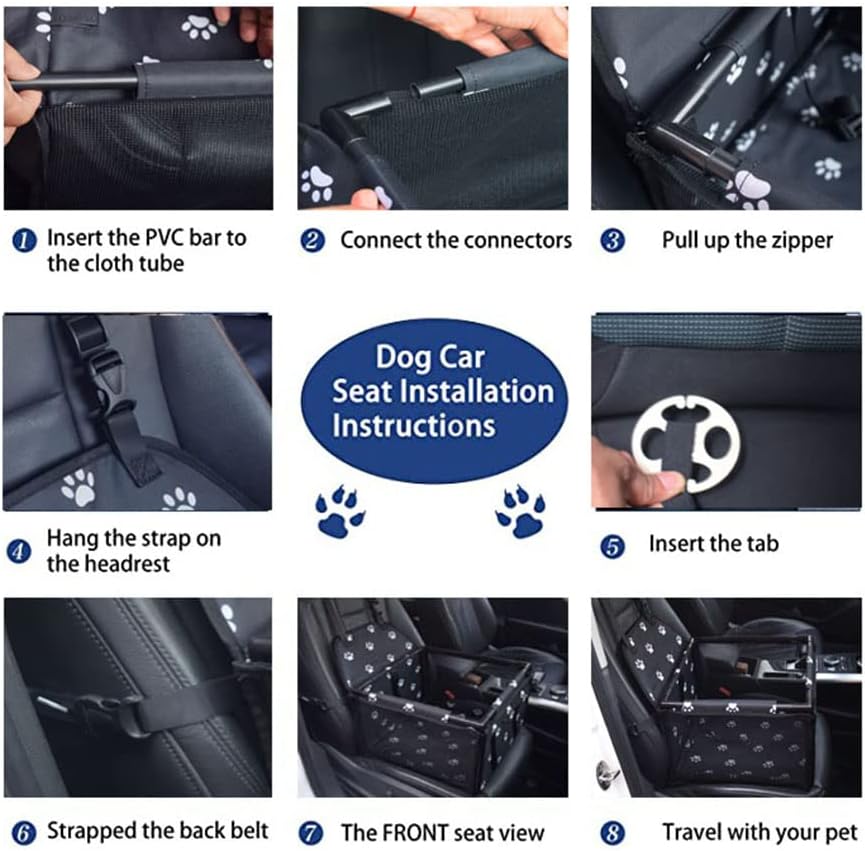 Neu Wasserdicht Atmungsaktiv Haustier-Auto-Matte Sicherheit Haustier Auto Booster Waschbar Mattierte