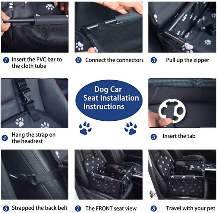Neu Wasserdicht Atmungsaktiv Haustier-Auto-Matte Sicherheit Haustier Auto Booster Waschbar Mattierte