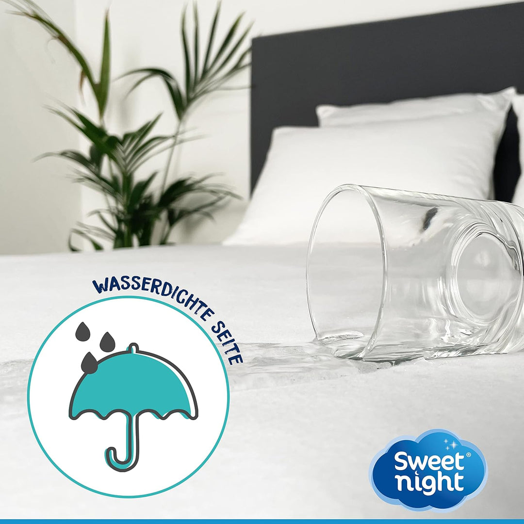 Sweet Night Sweetnight - Matratzenschoner 140x190 cm | wasserdichte und mikroatmungsaktive Matratzen