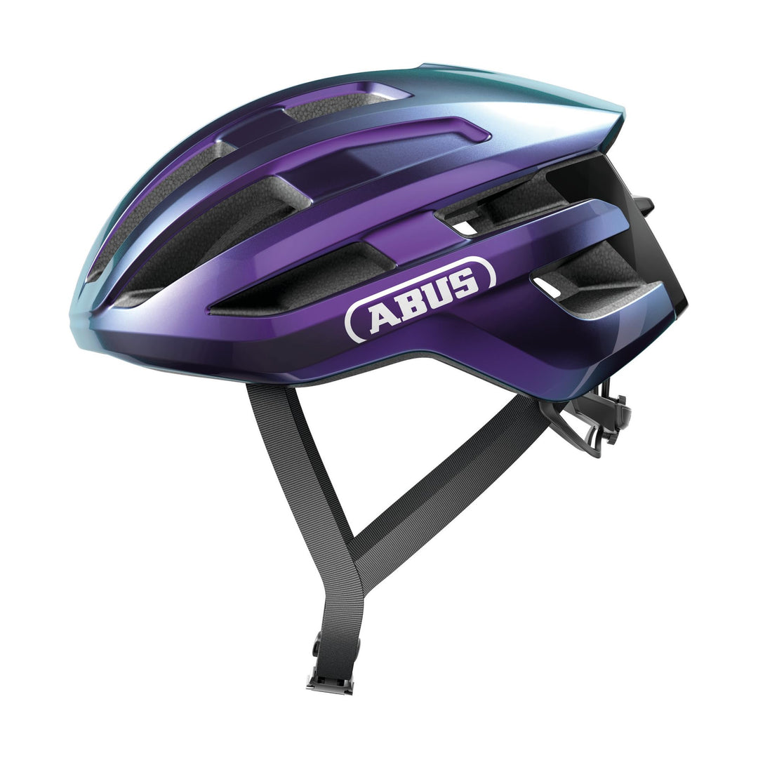 ABUS Rennradhelm PowerDome - leichter Fahrradhelm mit cleverem Belüftungssystem und aerodynamischem